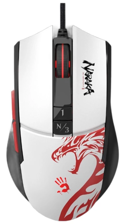 A4TECH Bloody L65 Max, 12000 DPI, RGB, eSport Gaming, USB, Optikai, Naraka, Vezetékes egér