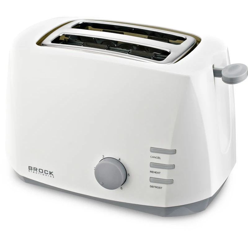 Brock BT 1002 WH, 800 W, 2 plátky, 6 úrovní, biela, multifunkčný hriankovač
