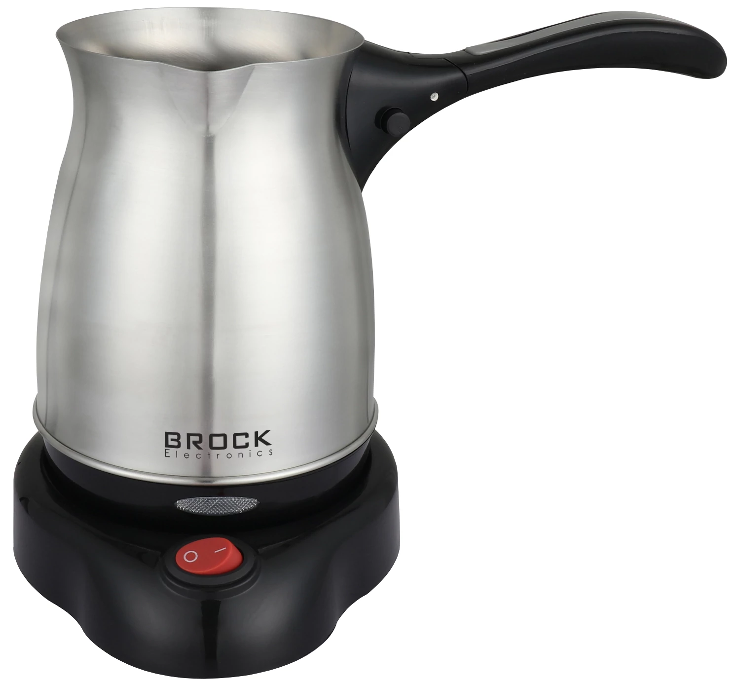 Aparat de cafea turcesc, Brock ECP 105, 500 W, 0,5 L, Mokka, Espresso, Otel inoxidabil, Negru