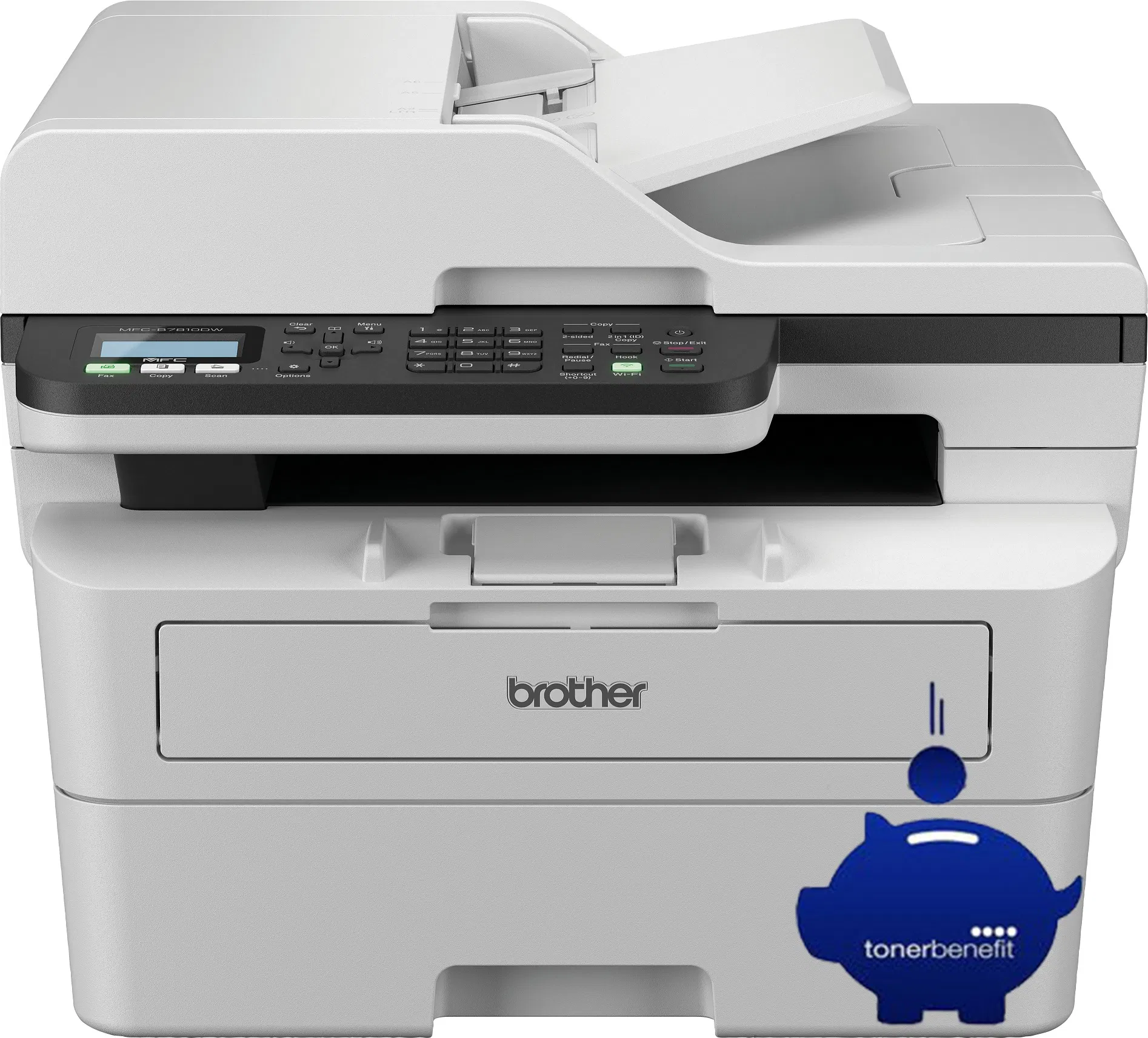 Brother MFC-B7810DW, A4, 34 ppm, Duplex, WiFi/LAN/USB, ADF, multifuncțional, imprimantă laser mono
