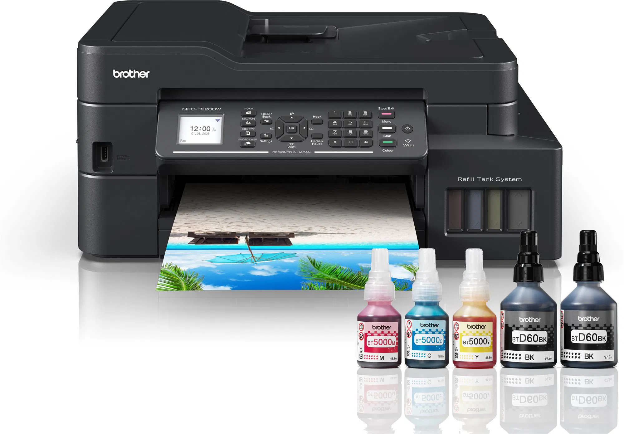 Brother DCP-T920DW, InkBenefit Plus, Duplex, USB/LAN/WIFI, Színes, Multfunkciós, Tintatartályos nyomtató