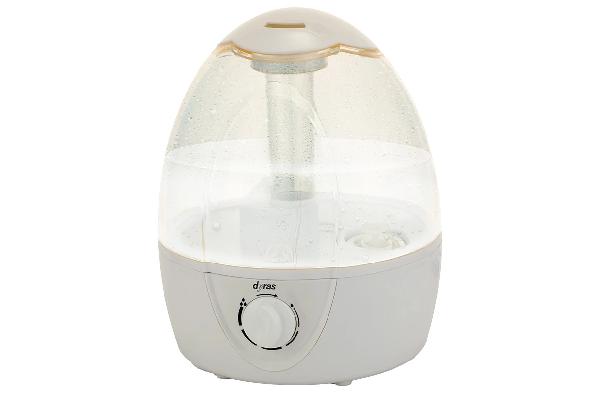 Dyras UH-2206, 25W, 3,5 L, 300 ml/óra, LED, Antibakteriális, Szénszűrő, Ultrahangos párásító