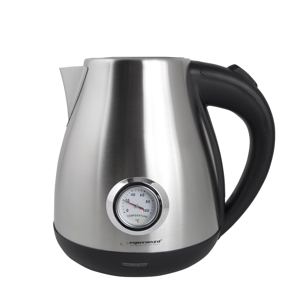 Esperanza EKK029, Thames, 2200W, 1.7L, Hőmérős, Rozsdamentes acél, Elektromos vízforraló