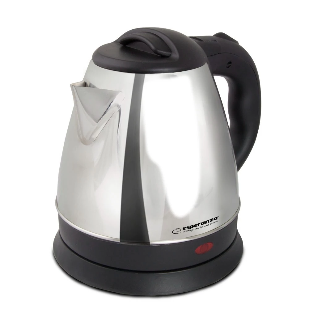 Esperanza EKK116S, Pružina, 1350W, 1L, Nerezová oceľ, Strieborná, Rýchlovarná kanvica