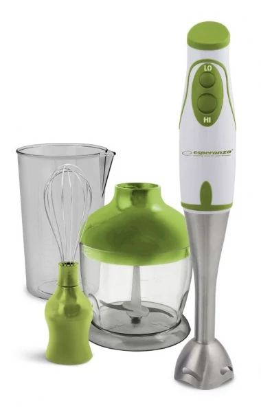 Stick blender Esperanza EKM003G PESTO 450W Oţel inoxidabil Alb-Verde