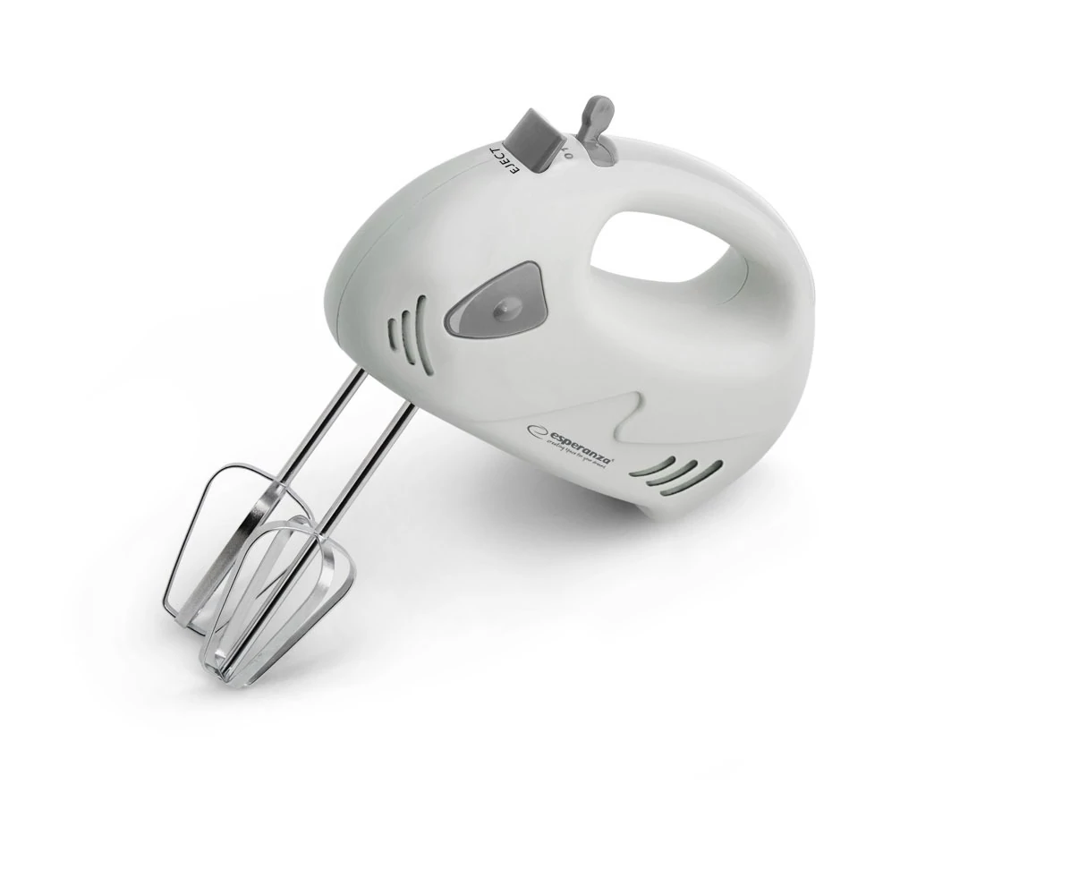 Mixer de mana Esperanza EKM007WE MUFFIN, 150W, 7-viteze, Alb-Gri