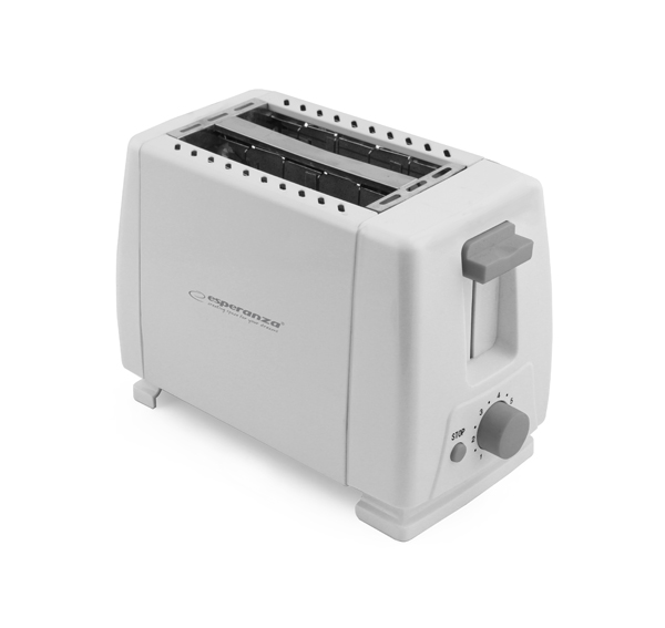 Esperanza EKT001 CAPRESE 600W 2-szeletes fehér kenyérpirító