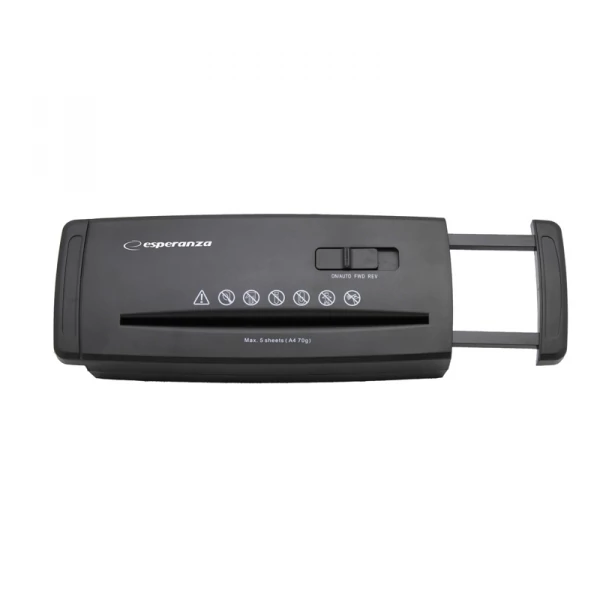 Tocator de documente Esperanza EN104 Blade 5/80g, Fara cos, Negru