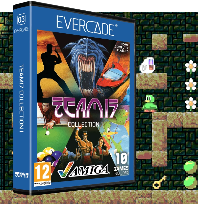 Evercade C3, Amiga Team 17, 12v1, Retro, Multi Game, Herný softvérový balík