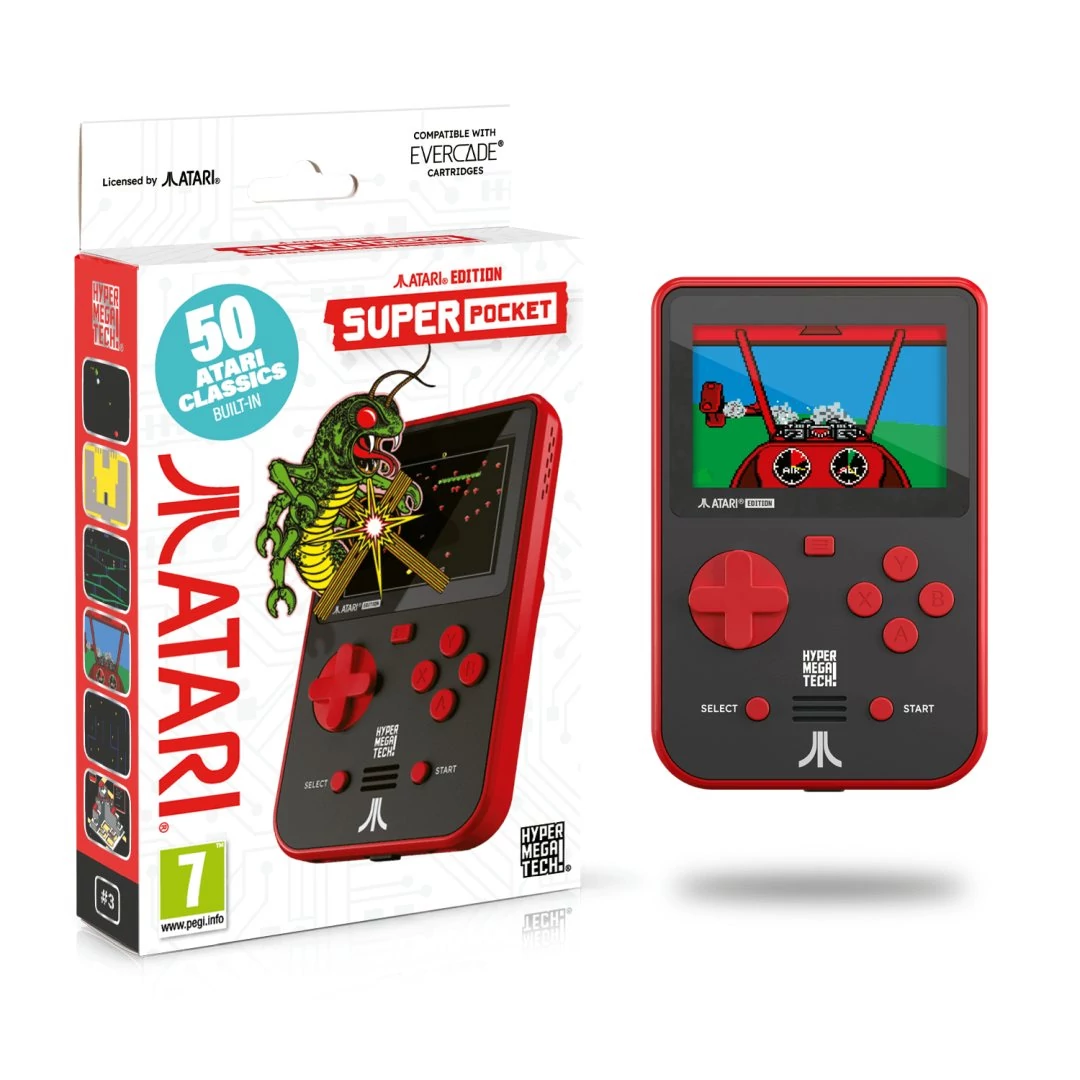 Hyper Mega Tech, Retro Gaming, 2,8″ IPS, Atari Edition, 50 vstavaných hier, prenosná herná konzola