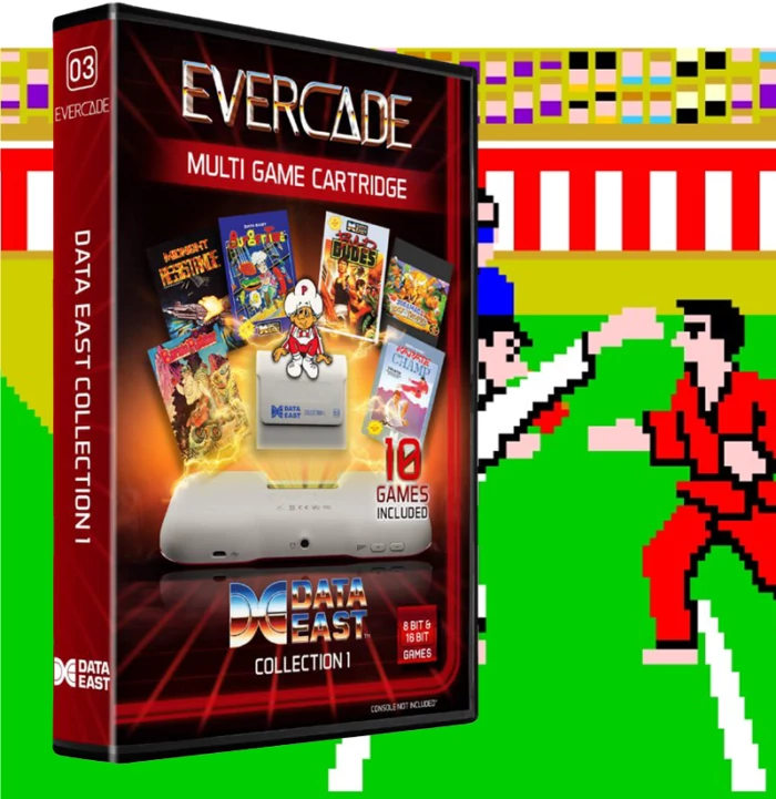 Evercade #03, Data East Collection, 10in1, Retro, Multi Game, Játékszoftver csomag