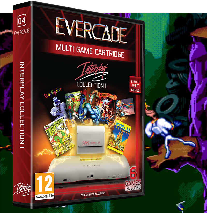 Evercade #4 Interplay Collection 1, 6in1, Retro, Multi Game, Játékszoftver csomag