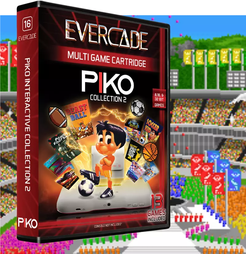 Evercade #16, Piko Interactive Collection 2, 13in1, Retro, Multi Game, Játékszoftver csomag