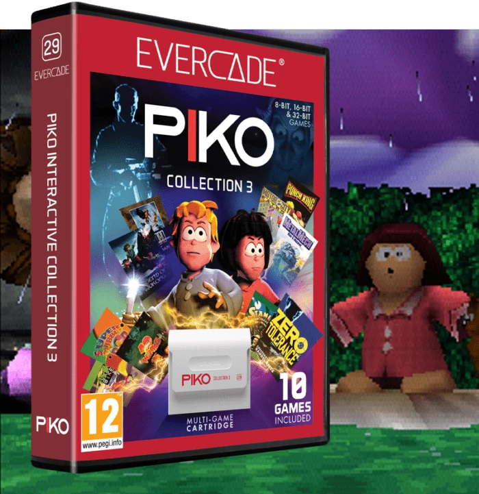 Evercade #29, PIKO Interactive Collection 3, 10in1, Retro, Multi Game, Játékszoftver csomag