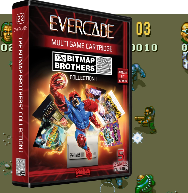 Evercade #22, Bitmap Brothers Collection 1, 5v1, Retro, Multi Game, Herný softvérový balík