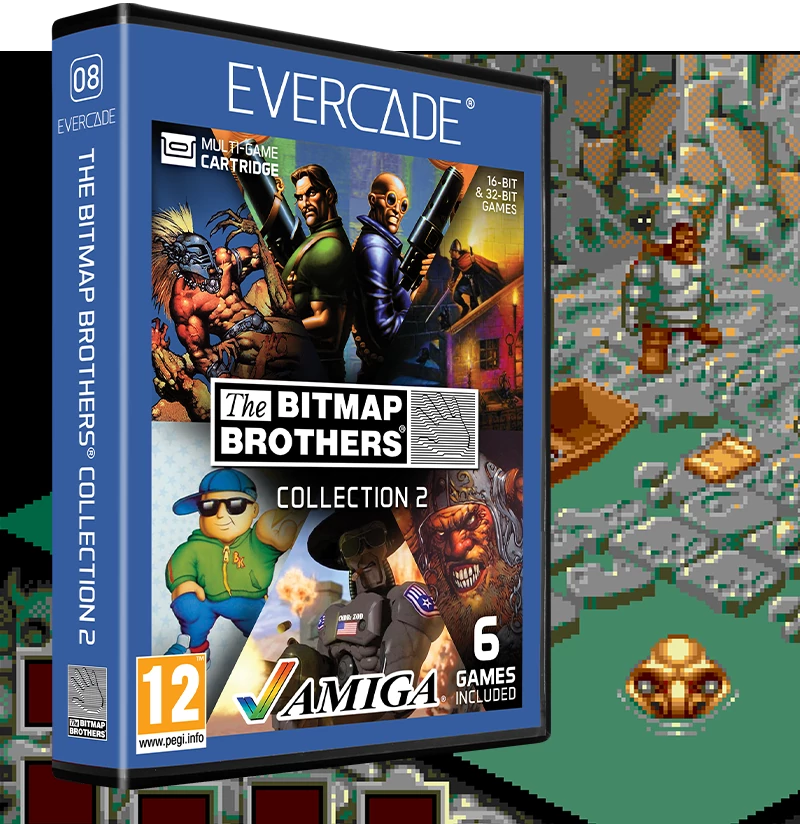 Evercade C8, zbierka Bitmap Brothers. Softvérový balík 2, 6v1, Retro, Multi Game, Game