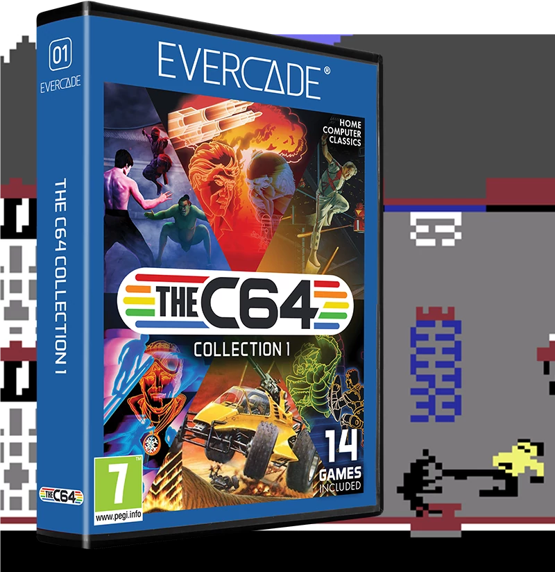 Multi Game Cartridge, Evercade C1, The C64 Collection 1, 14in1, Retro