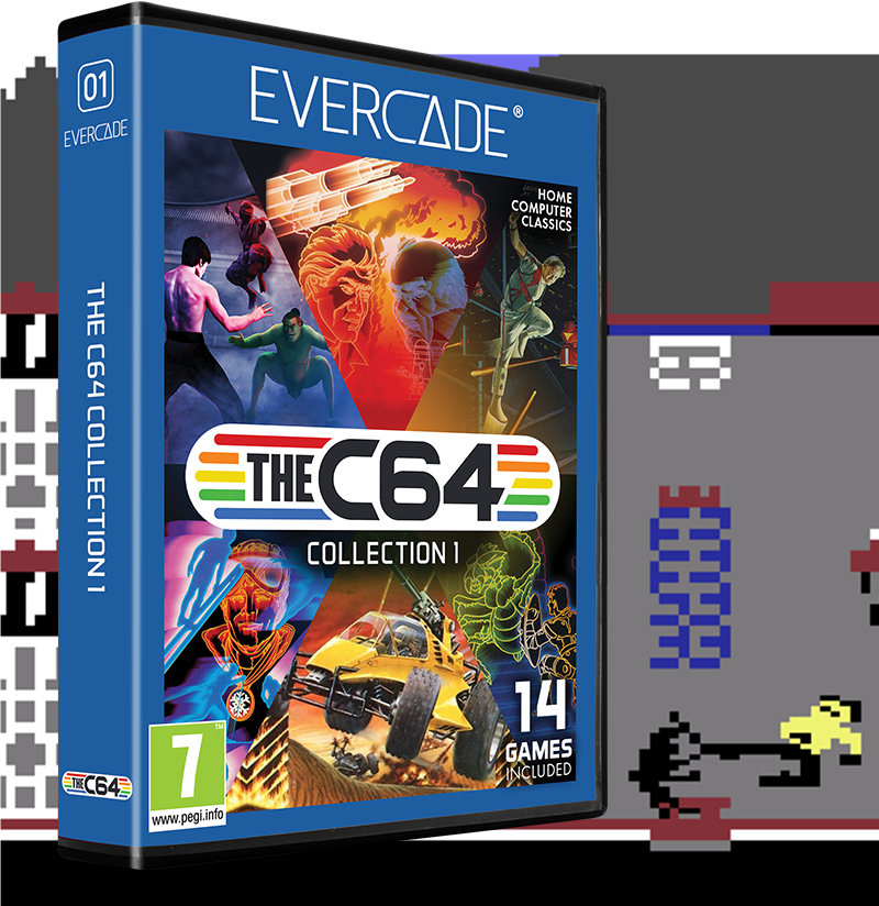 Evercade C1, The C64 Collection 1, 14in1, Retro, Multi Game, Játékszoftver csomag