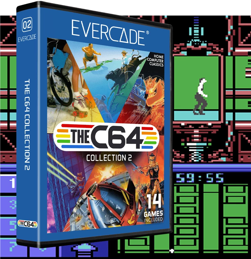 Multi Game Cartridge, Evercade C2, The C64 Collection 2, 14in1, Retro