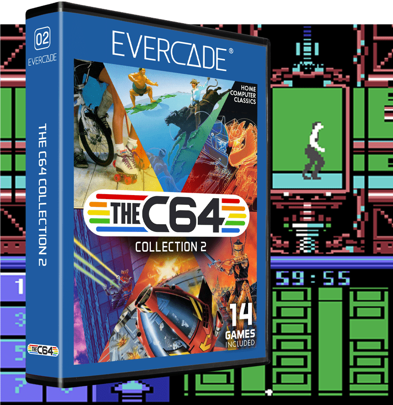 Evercade C2, The C64 Collection 2, 14in1, Retro, Multi Game, Játékszoftver csomag