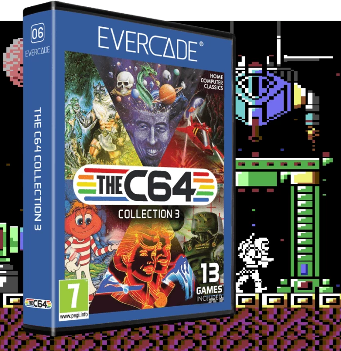 Multi Game Cartridge, Evercade C6, The C64 Collection 3, 13in1, Retro