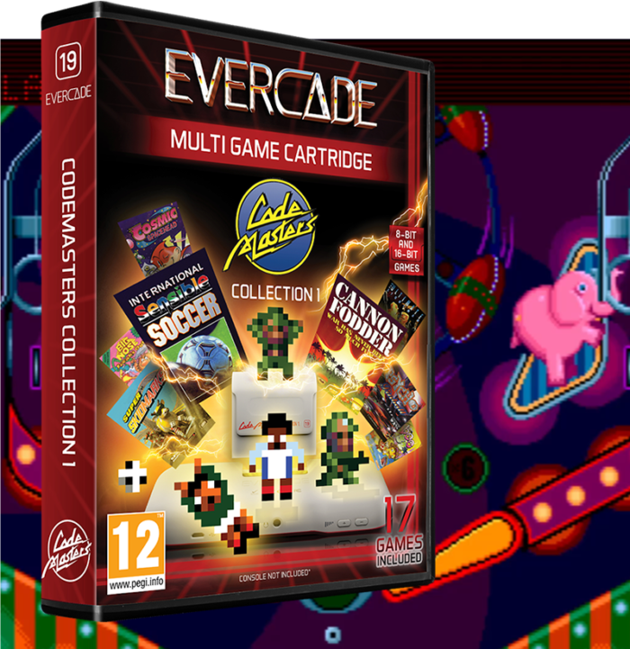 Evercade #19, Codemasters Collection 1, 17in1, Retro, Multi Game, Játékszoftver csomag