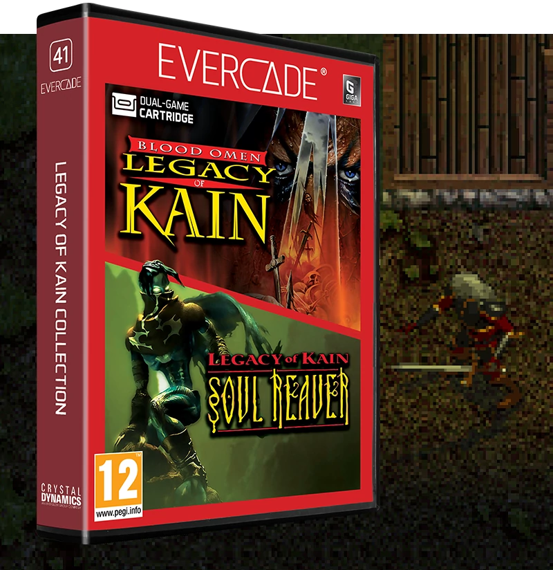 Evercade #41, Blood Omen: Legacy of Kain, 2in1, Retro, Multi Game, Játékszoftver csomag