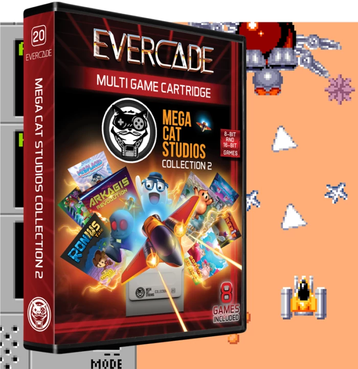 Evercade #20, Mega Cat Studios Collection 2, 8in1, Retro, Multi Game, Játékszoftver csomag