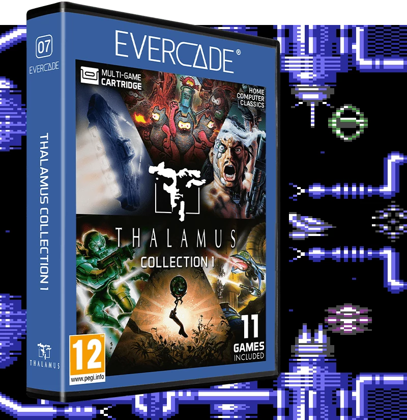 Evercade #07, Thalamus Collection 1, 11in1, Retro, Multi Game, Játékszoftver csomag