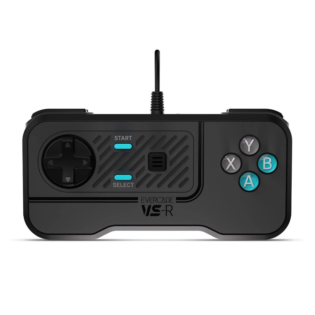 Evercade VS-R, PC, MAC, Retro, D-Pad, USB, čierny, káblový ovládač