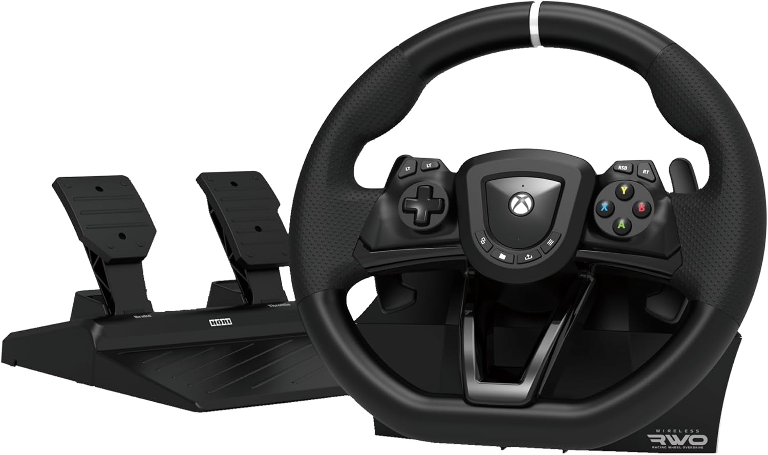Hori Wireless Racing Wheel Overdrive, Xbox Series X|S, Xbox One, PC, Vezeték nélküli, Fekete, Kormány szett