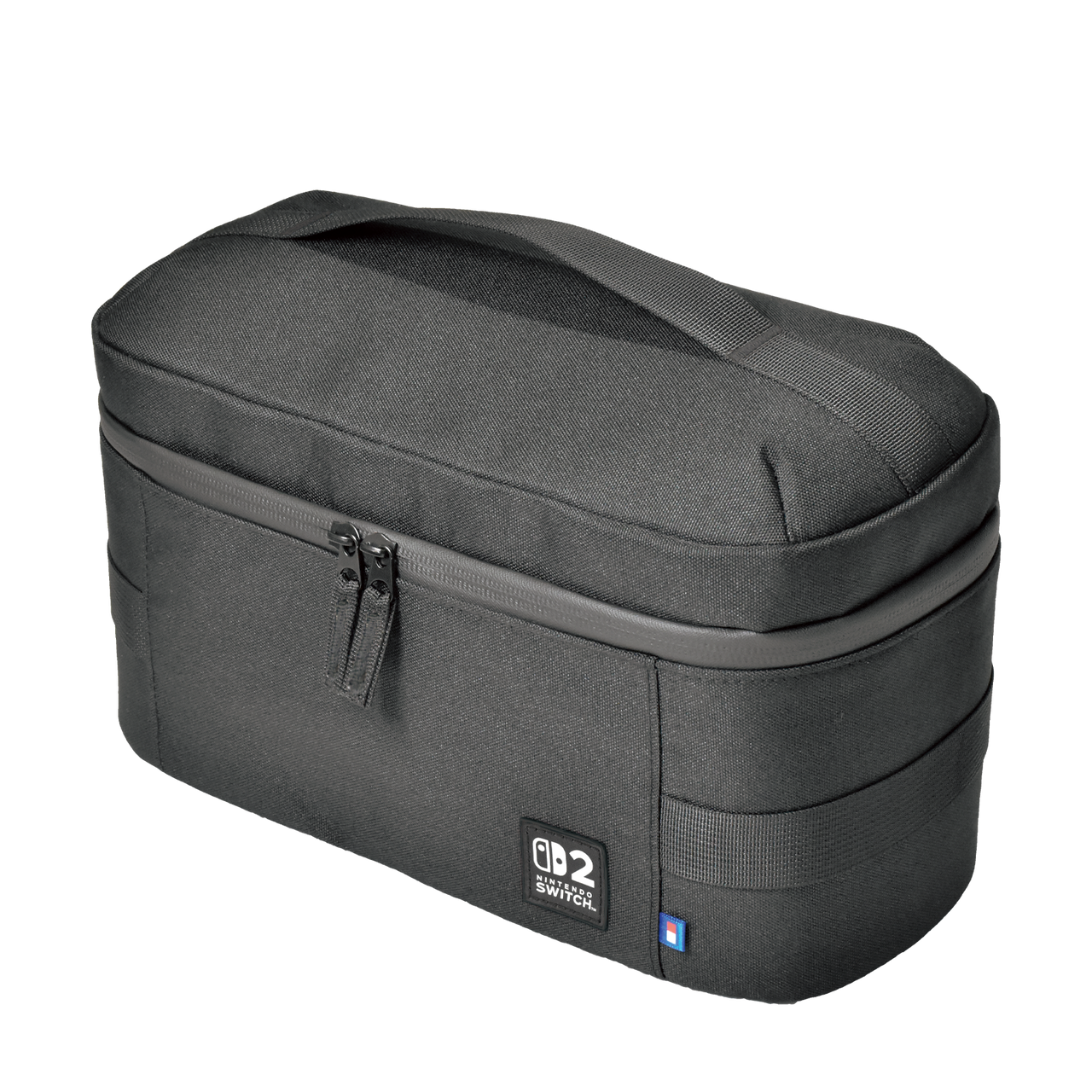 Hori Compact Carry All, Nintendo Switch 2, Official, Cinci compartimente reglabile, geantă gri tip consolă