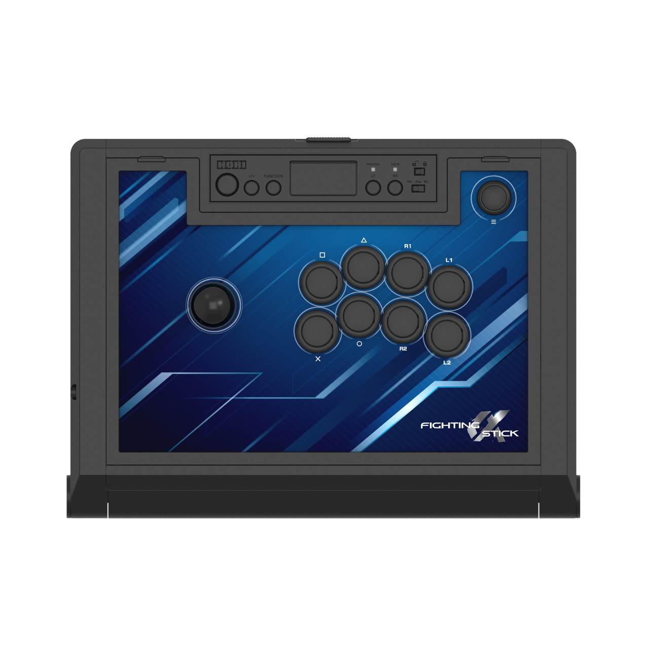 Controller cu fir, Hori Fighting Stick Alpha, PlayStation®5, PlayStation®4, PC, Arcade, Negru