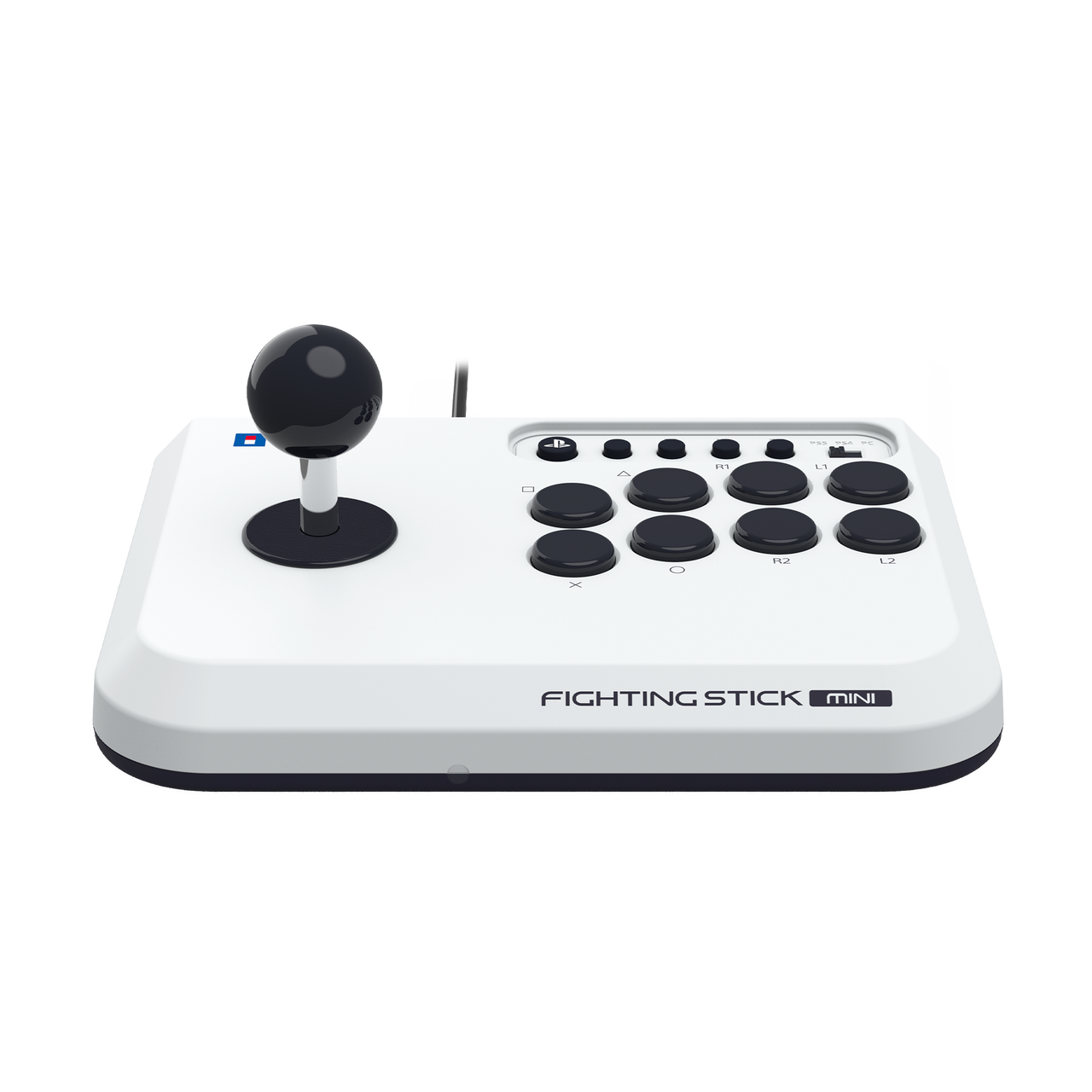 Controller cu fir, Hori Fighting Stick Mini, PlayStation®5, PlayStation®4, Arcade, Alb