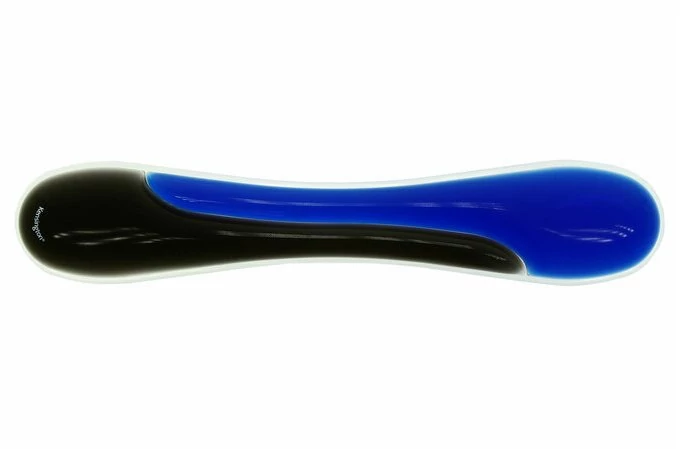 Kensington K62397 DuoGel, 182x240x25 mm, Zselés, Fekete-Kék, Billentyűzet csuklótámasz