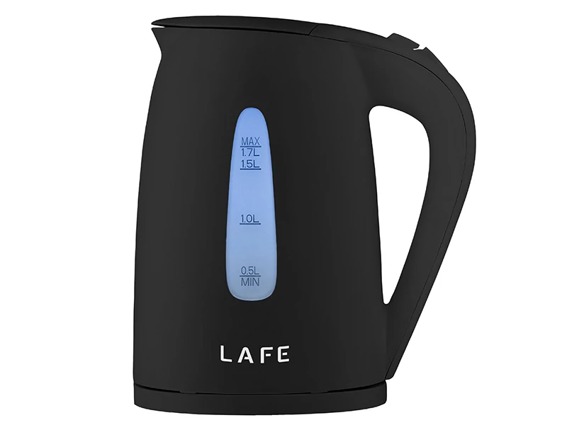 LaFe Essential, 2200W, 1.7 L, Vízszűrős, 360°, Műanyag, Fekete, Elektromos vízforraló