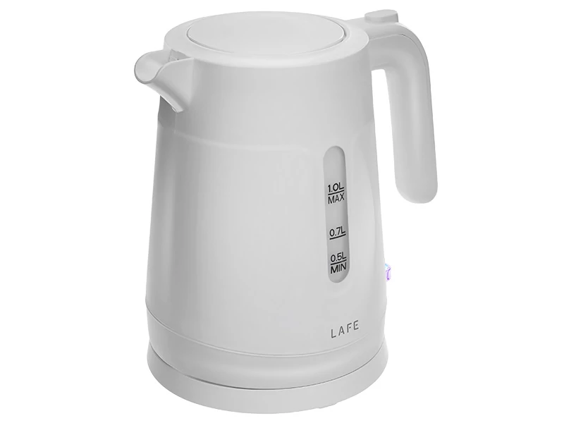 LaFe Essential, 1500W, 1L, Filter na vodný kameň, bez BPA, plast, biely, rýchlovarná kanvica