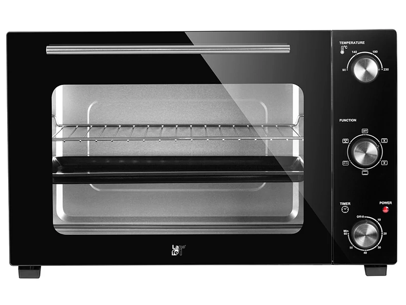 Mini cuptor electric, LaFe PIW-005, 1800W, 48 L, 90-230 C, Cool-touch, Grill, Negru