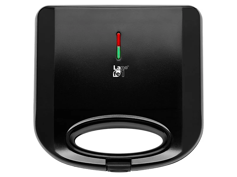 LaFe TSZ-008, 800 W, 4 plátky, automatický termostat, nepriľnavý, čierny, sendvičovač