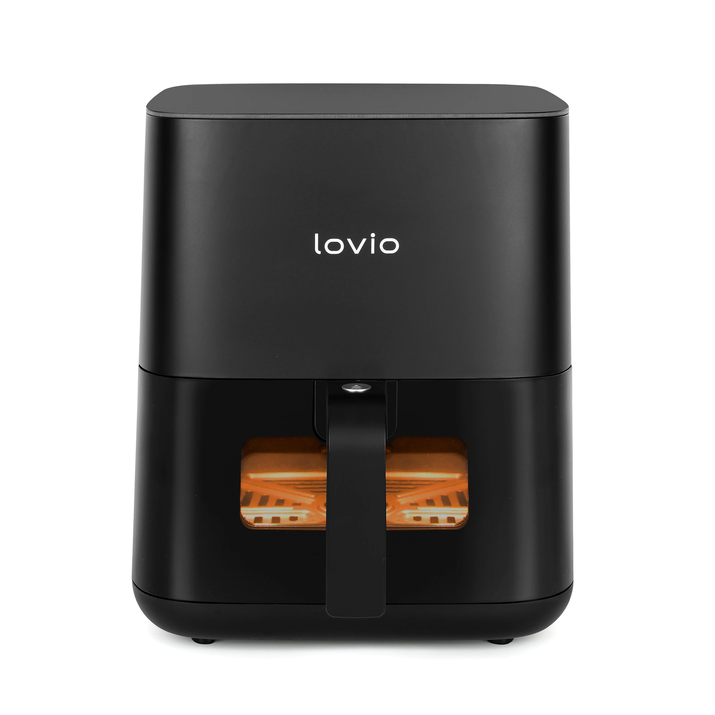 Lovio PureFry, Air fryer, 1450W, 5 liter, 8 program, 80-200°C, Fekete, Forrólevegős sütő