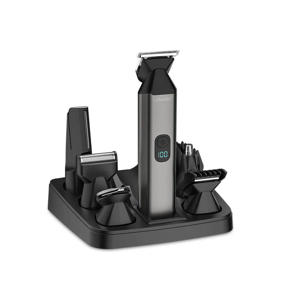 Maestro MR-661, 6 în 1, 5 W, 800 mAh, Multifuncțional, Negru, Fără fir, Set aparat de ras și tuns