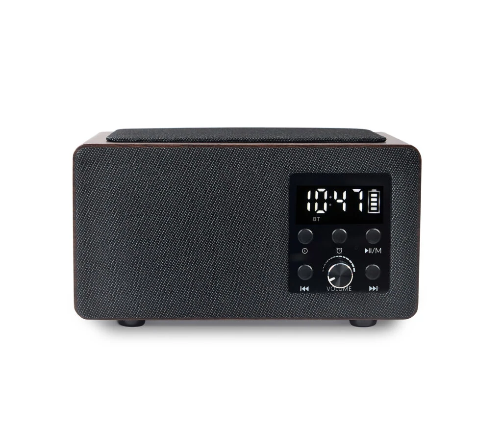 Manta RDI910WC, 5W RMS, Bluetooth, FM rádió, Vezeték nélküli töltés, Rádiós ébresztőóra