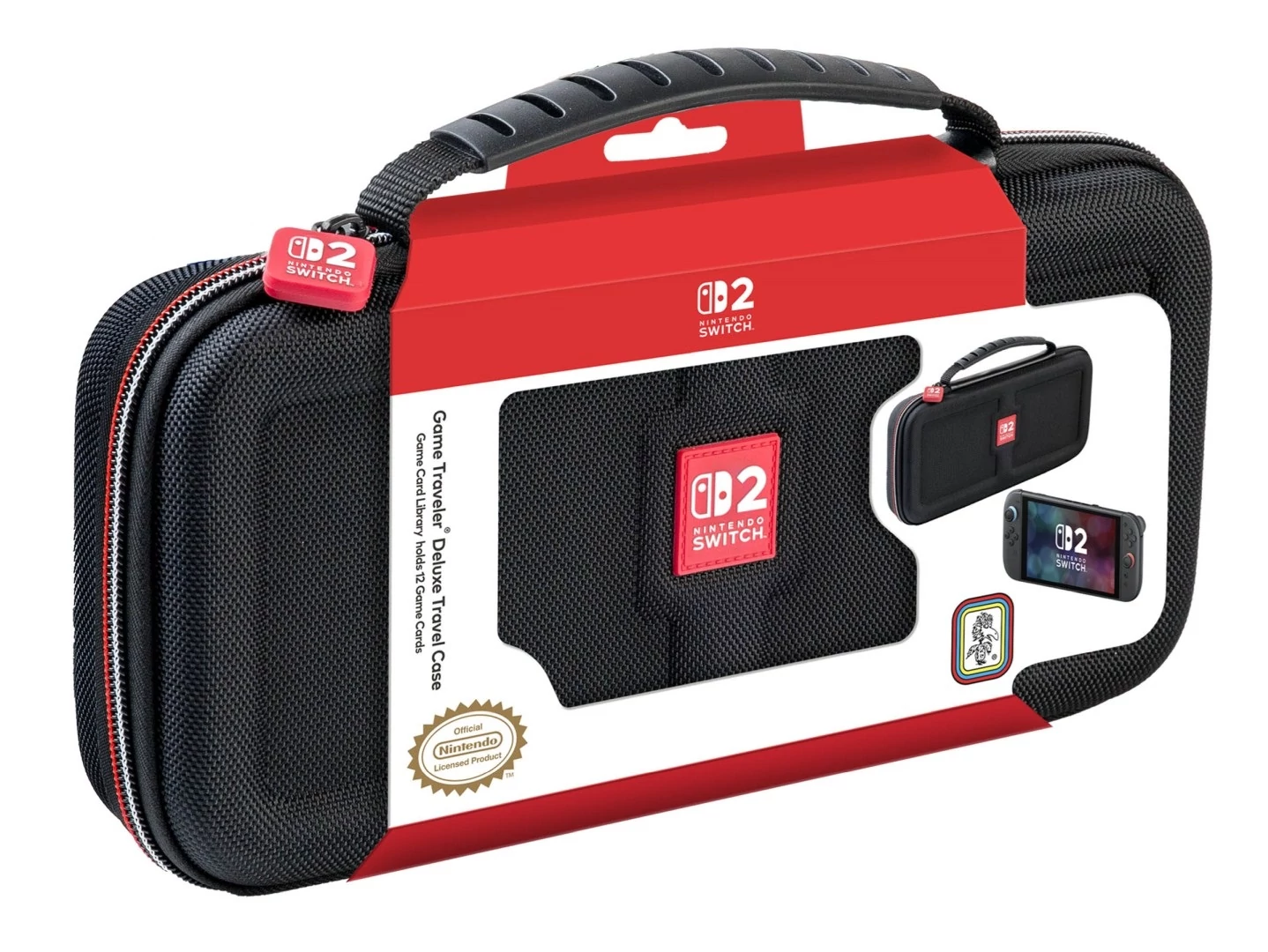 Nacon Deluxe Travel Case, Nintendo Switch 2, Official, Černá, Ochranné pouzdro na konzoli