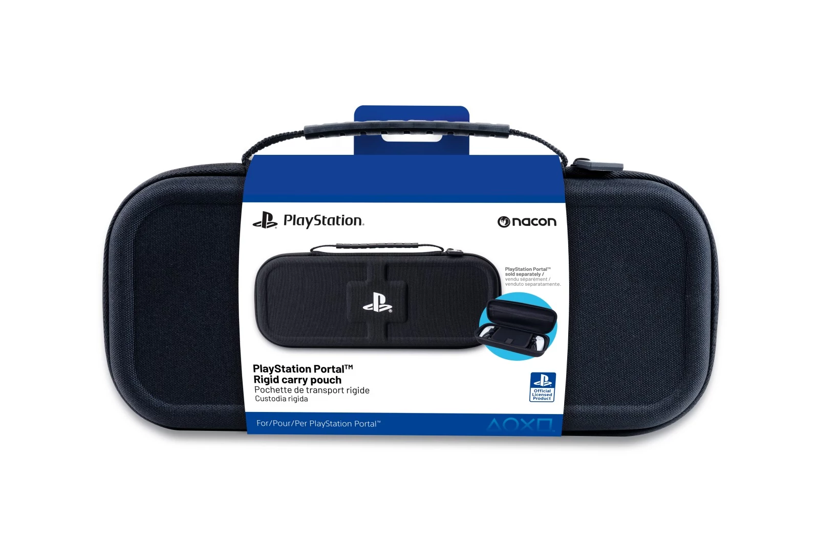 Nacon Rigid Carry Pouch, PlayStation Portal, Negru, husă de protecție pentru consolă
