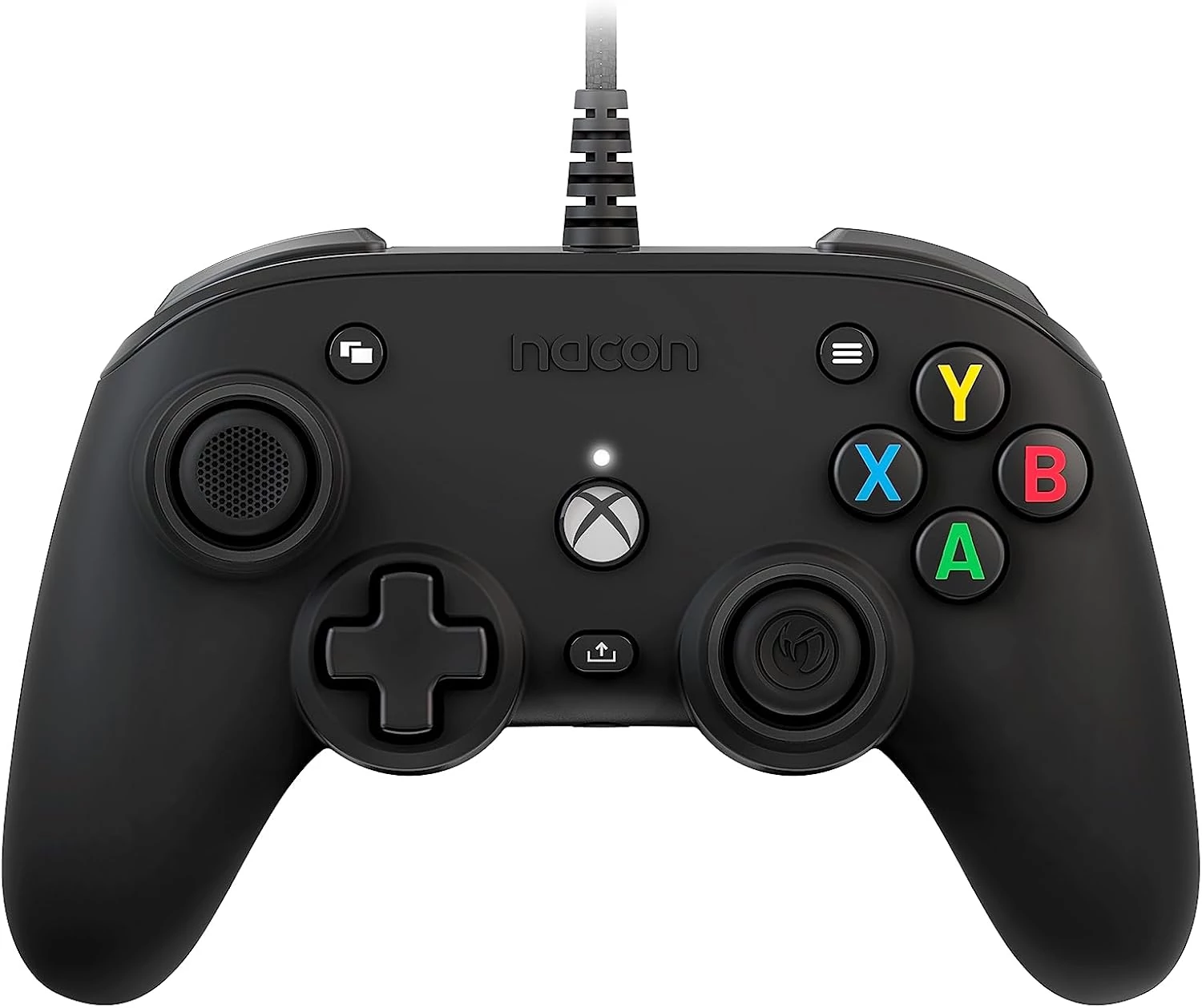 Nacon Pro Compact, Xbox Series X|S, Xbox One, PC, sunet 3D, negru, controler cu fir