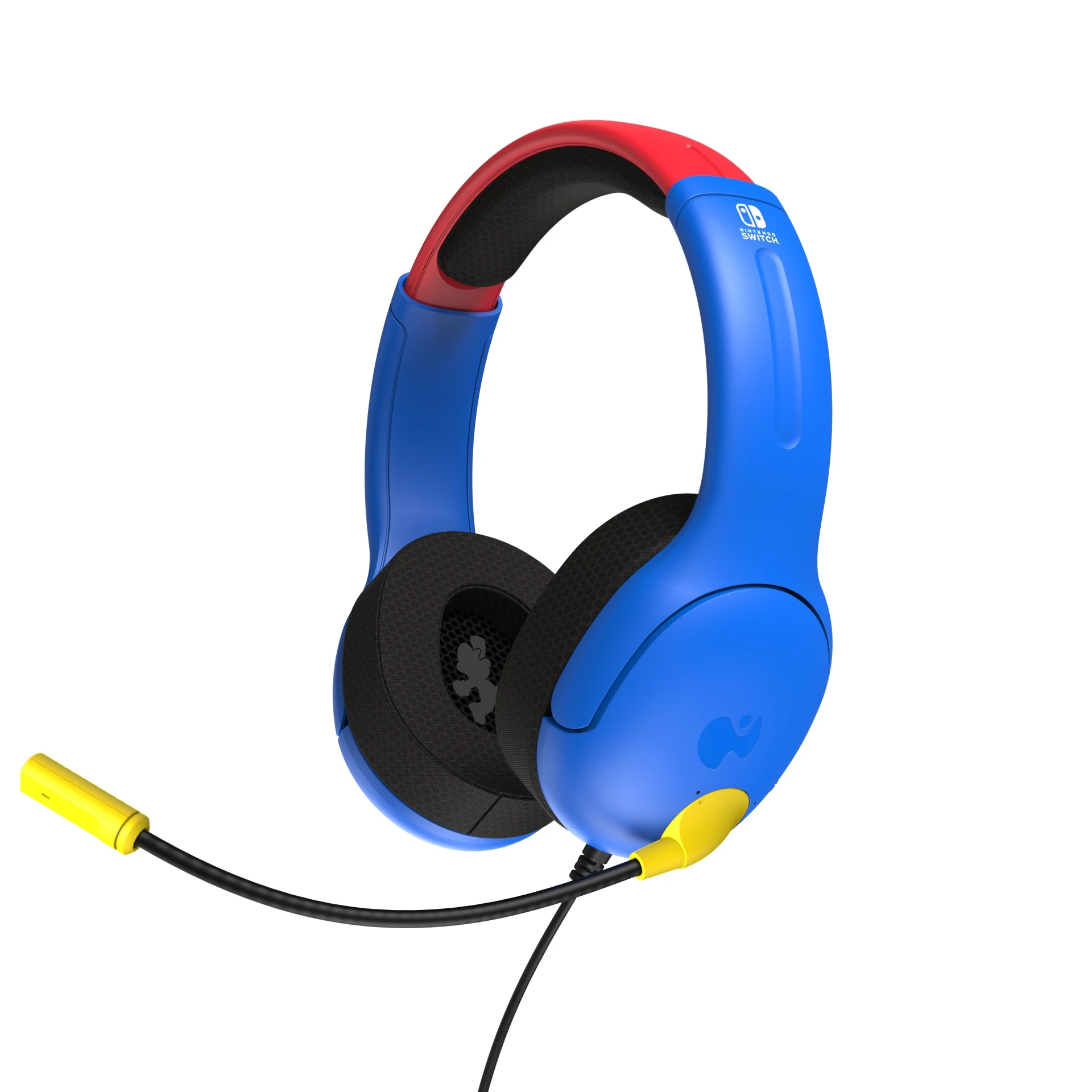 PDP Airlite LVL 40, Nintendo Switch/Switch 2, 40mm, Official, Super Mario, Sztereó, Vezetékes headset