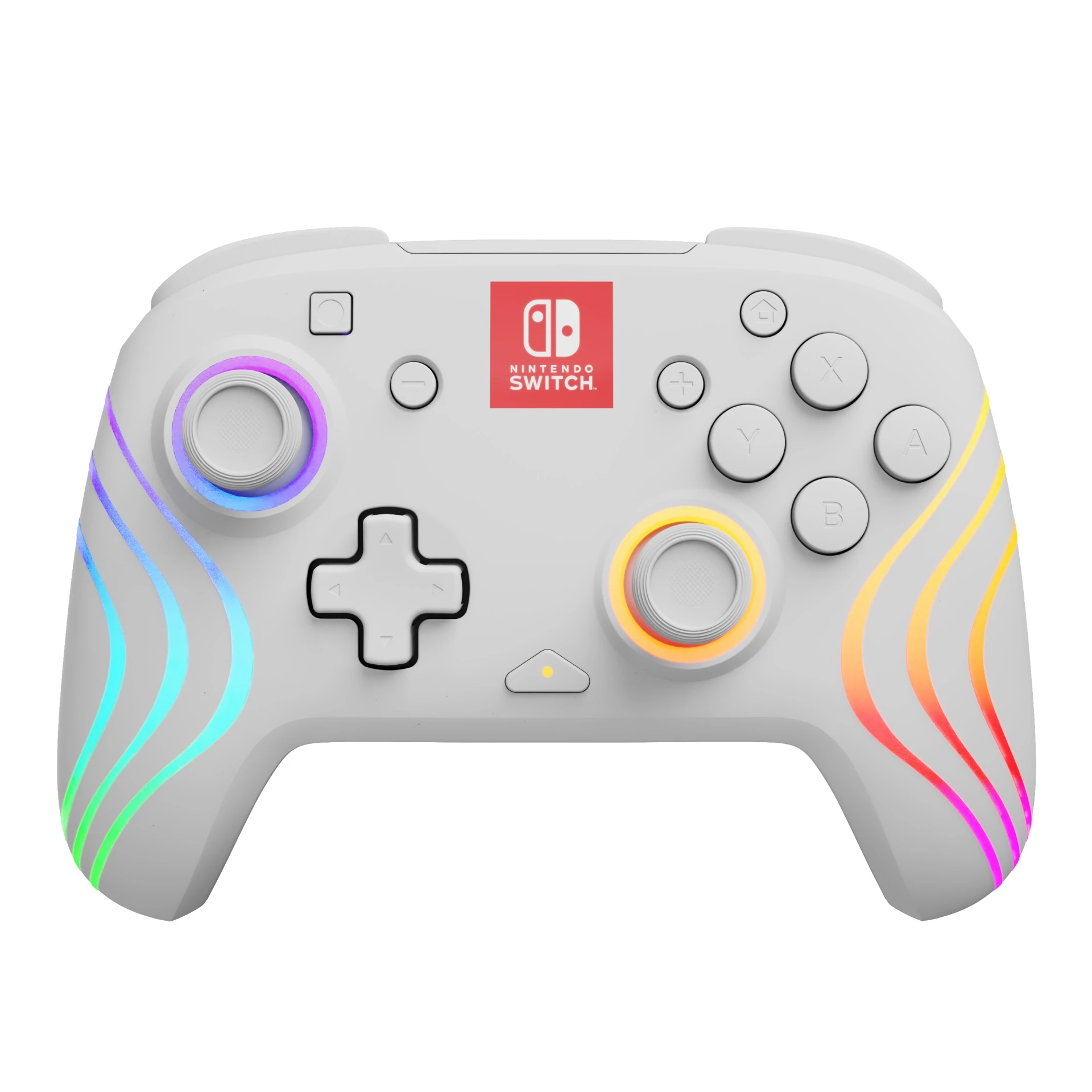 PDP Afterglow Wave, Nintendo Switch/Lite/OLED, RGB LED Lighting, Fehér, Vezeték nélküli kontroller