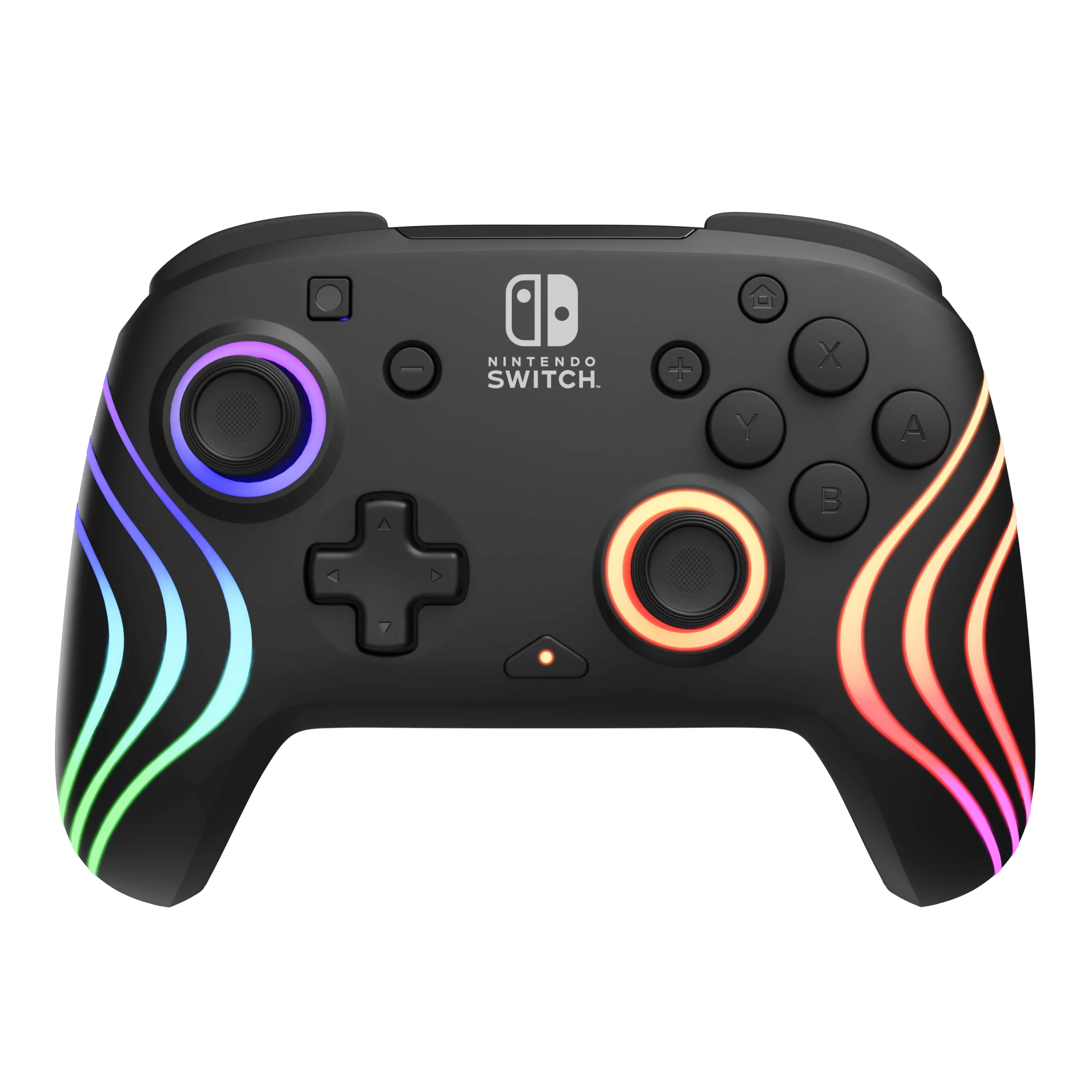 PDP Afterglow Wave, Nintendo Switch/Lite/OLED, RGB LED osvetlenie, čierna, Bezdrôtový ovládač