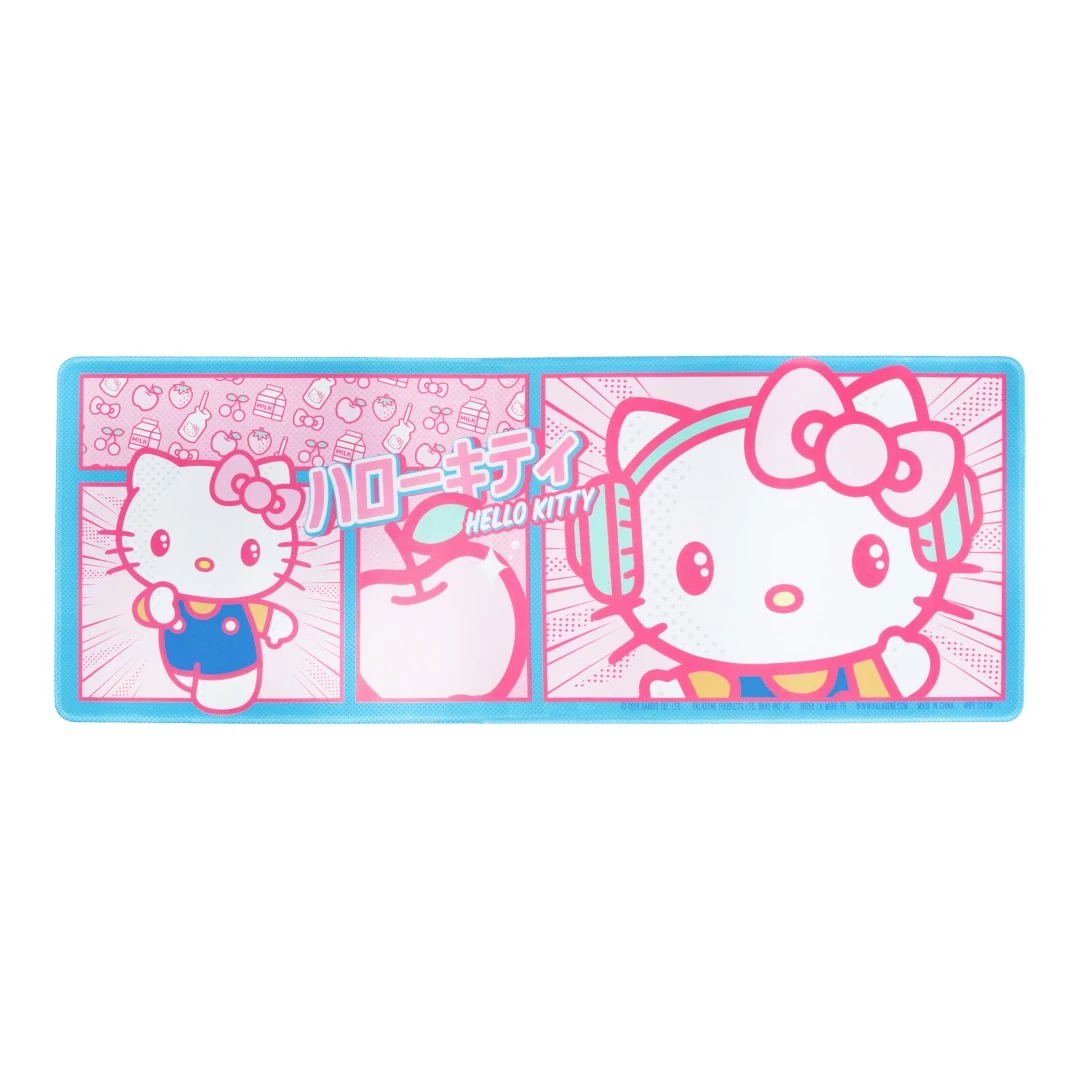 Paladone Desk Mat, Hello Kitty™, 80 x 30 cm, Szövet, Csúszásmentes, Billentyűzet és egérpad