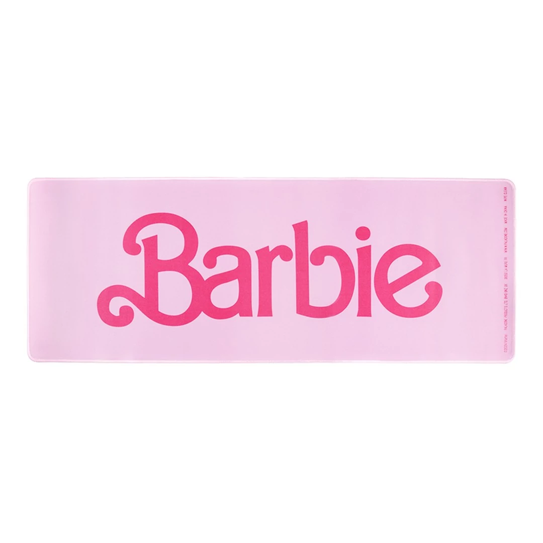 Covoraș de birou Paladone, Material: Barbie™, 80 x 30 cm, Material textil, Antiderapant, Covoraș pentru tastatură și mouse